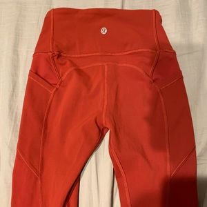 Lululemon Red Orange Legging